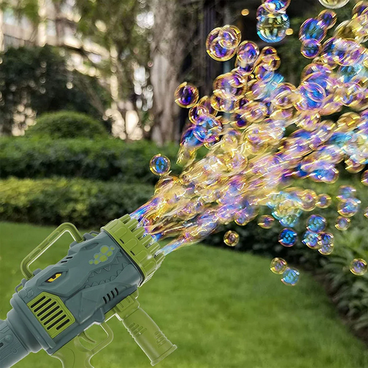 25 Hole Dinosaur Bubble Machine