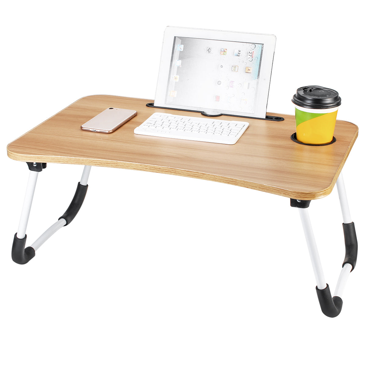 Foldable Bed Table - Wood