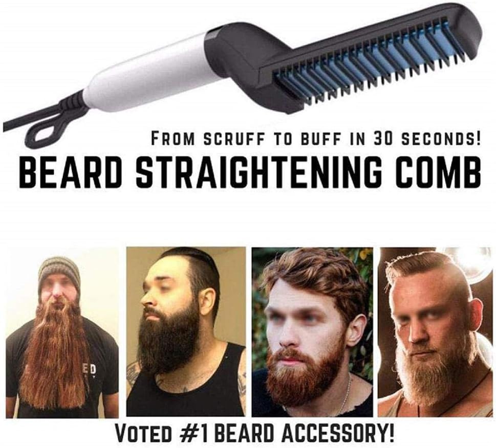 Quick Hair and Beard Straightener for Men