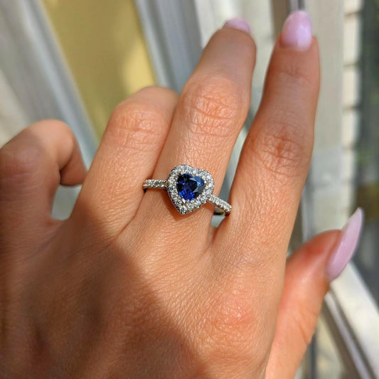Blue Heart Ring
